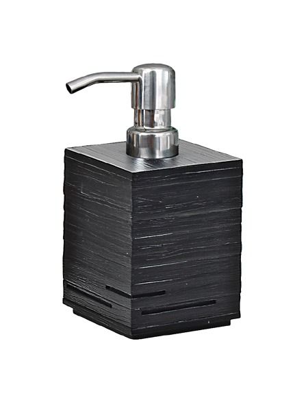 Gedy Quadrotto Zeepdispenser Zwart Kunststof 16 x 8.2 x 8.2 cm