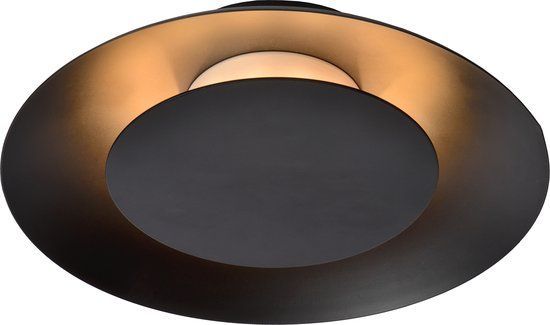 Lucide FOSKAL Plafonnière - Ø 21.5 cm - LED - 6W - Zwart
