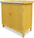 Merkloos Tuintafel met onderkast 98 x 48 x 95 cm - Natuurlijk (Houtkleur)