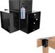 Gezu Impex Connecteur de poteau 71 x 71 mm Noir