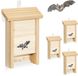 Relaxdays Vleermuiskast - set van 4 - hout