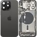 Apple iPhone 15 Pro Max Batterijklep, Met Middenbehuizing, Complete Onderdelen, Zwart (Black Titanium), Premium Swap