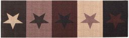 vidaXL - Keuken - Tapijt - rood - sterren - 180 - x - 60 - cm - 100% - Polyamide - Wasbaar
