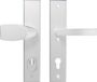 AXA Poignée de sécurité (Edge Plus) Aluminium lisse : Bouton-Poignée actionnable (modèle Wing-Blok) PC92 avec protection anti-perçage SKG***