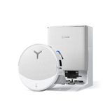 ECOVACS DEEBOT T90 PRO OMNI Aspirateur-robot et serpillière, 30.000Pa, recharge PowerBoost, OZMO ROLLER 3.0 avec TruEdge 3.0, dosage automatique de détergent, AGENT YIKO AI, Blanc