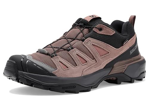 Salomon Dames X Ultra 360 Leather Gore-tex wandelschoen, cognac Peppercorn Black, 38 EU