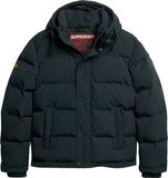 Superdry Everest Short Hooded Puffer Heren Jas - Nordic Chrome Navy - Maat 2Xl