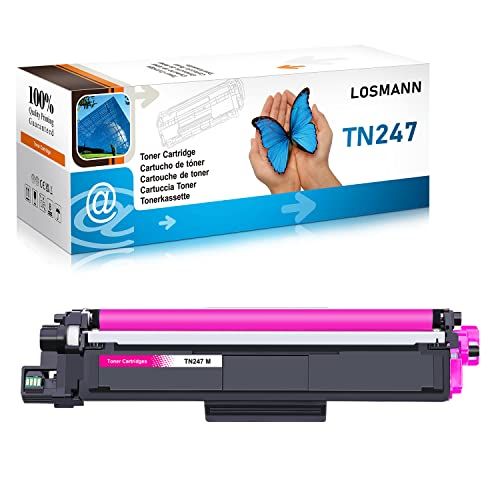 LOSMANN 1x Magenta Toner compatibel voor Brother TN-247 TN-243 voor Brother MFC-L3770CDW MFC-L3750CDW HL-L3230CDW HL-L3210CW MFC-L3710CW DCP-L3550CDW MFC-L3730CDN DCP-L3510CDW HL-L3270CDW DCP-L3517CDW