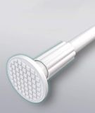 Tringle de rideau Bol - Barre de vêtements, Barre de rideau de douche, Extra longue, Tringle de rideau pour salle de bain, chambre, 328-377cm