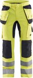 Blåkläder Multinorm werkbroek Inherent met stretch 1587-1512 - High Vis Geel/Marineblauw - D112