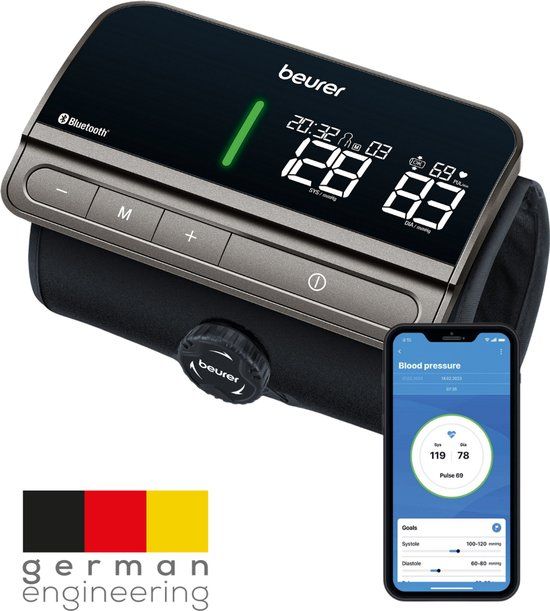 Beurer BM 81 Smart Bloeddrukmeter bovenarm - Bluetooth - 2 Gebruikersgeheugen - 5 Jaar garantie