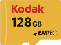 Emtec Kodak microSDXC 128GB - Class 10 - 85MB/s Lezen - SD Adapter