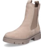 Tamaris - Dames - Laarzen - Beige - Leer - Maat 41