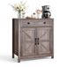 VEVOR Keukenkast, Dressoir met Lade & 2 Schuifdeuren, Buffetkast voor Woonkamer, Eetkamer, Hal, Gang, Keuken, 75x37,5x80 cm, Landelijke Stijl, Grijs