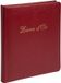 Exacompta Gastenboek Alpille lederen omslag - 140 pagina's - 26x22cm verticaal - Rood