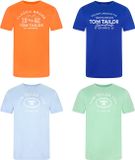 Tom Tailor Heren T-Shirt 4 Pack Regular Fit Ronde Hals Katoen Soft Basil Green L