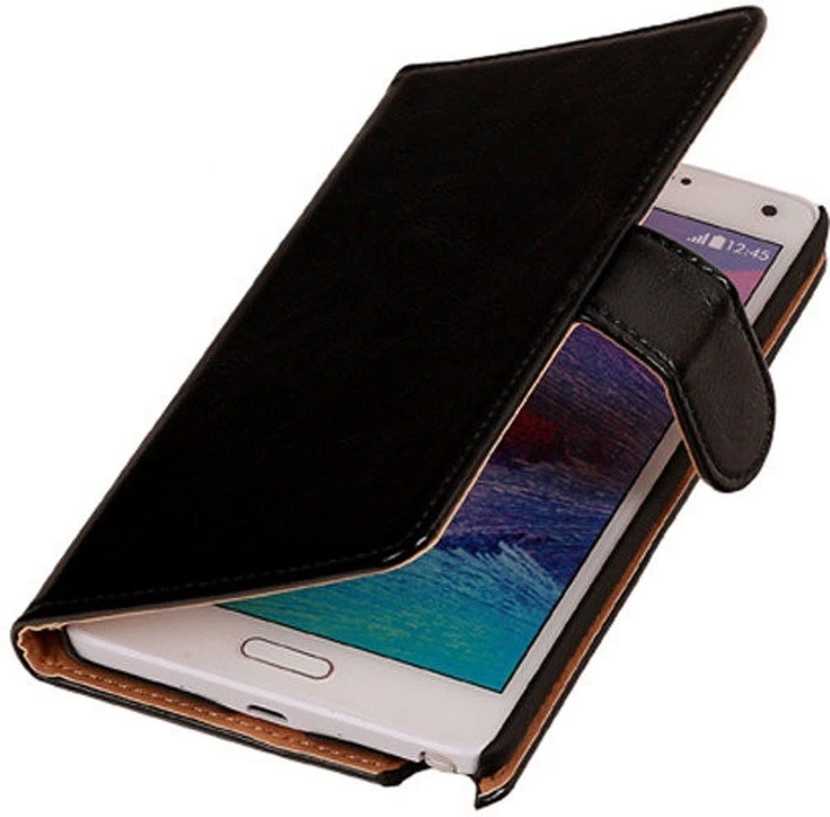 Best Cases PU Leder Zwart Samsung Galaxy Note 4 Book/Wallet Case/Cover Hoesje
