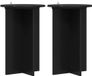 vidaXL Plantenstandaard 2 stuks Zwart Bewerkt Hout Ø40 x 60 cm