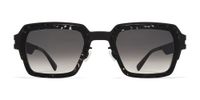 Mykita Lennon Lunettes De Soleil Unisexe Noir Rectangulaires Noir 50mm