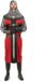 Finidi Kostuum ridder Middeleeuws pour hommes - Rouge/Noir - XL
