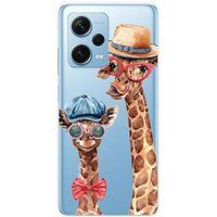 Xiaomi Redmi Note 12 Pro Plus Bedrukt siliconen hoesje Funny girafe