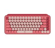 Logitech POP Keys Clavier mécanique sans fil - AZERTY Français - Rose