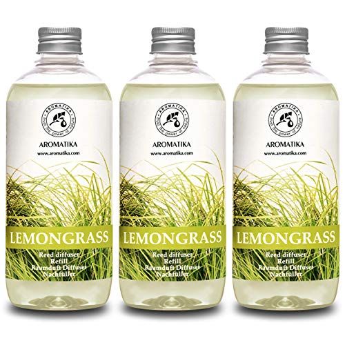 AROMATIKA trust the power of nature AROMATIKA Navulling Geurstokjes Citroengras 2x500ml - Intensieve Geur