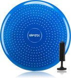 Gymtek Balance Board - Balansbord - Balanstrainer - Balanskussen - Wiebelkissen - 33 cm - Incl. Pomp - Blauw
