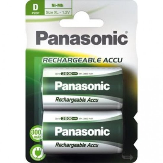 Panasonic D - HR20 3000 mAh Oplaadbare Batterijen - 2 stuks