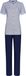 Pastunette Katoenen grafische pyjama - Blauw - Maat - 36