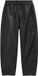 WE Fashion pantalon barrel fit enduit imitation cuir - noir