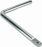 GB Bodegraven BV Gebr.(e). GB Boerenklinkstel - 1/3,8 mm gatenpatroon - 165x115 mm - ø12mm - Verzinkt staal EV