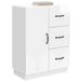 vidaXL Dressoir met lade Hoogglans Wit 66 x 34,5 x 87 cm Bewerkt hout
