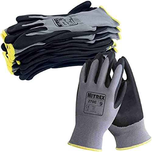 Unigloves Nitrex 270E - Herbruikbare handschoenen - Grijs/Zwart