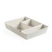 Tatay Bohol Organizerdozen, set van 4, A6 + A5 + A4 + Slim, opbergmanden van plastique, functioneel minimalistisch design, orde thuis en op kantoor, Sans BPA gerecycled plastique, Blanc