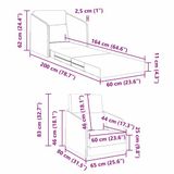 vidaXL Slaapbank Donkergrijs Fluweel 80 x 83 x 65 cm