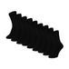Morethansocks Sportsokken Unisex Zwart 9 Pack