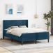 Maison Exclusive Lit exclusif avec sommier et matelas, couleur bleu, en velours, dimensions 140 x 200 cm