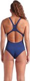 Arena Dames zwempak uit 1 stuk Water Fluids Marine Multi/Navy Blauw Polyester Maat 42