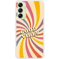 Samsung Galaxy A14 Good vibes hoesje met sublimatie bedrukking