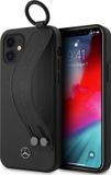 Mercedes-Benz iPhone 12 Mini Backcase hoesje - Leer - Zwart