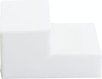 IGLU Softplay IGLU Shape G - Mini marche/escalier en mousse pour enfants/petits enfants 40 x 40 x 20 cm en blanc