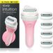 Wilkinson Sword Intuition 2in1 Soap and Shave Nourishing-scheermesjes pour femmes, incluant savon végétalien nourrissant, pack XL, système de rasage + 5 lames de recharge