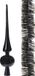 Koopman International Piek en 2x stuks kerstslingers - noir - plastique - décoration de Noël