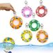 Allecto Plus - Porte-clés flottant pour bateau - Bouée gonflable pour kayak - Accessoire de plage extérieur avec design nautique - Porte-clés étanche - Porte-clés extérieur en mousse de polyuréthane - Anneau flottant transparent.