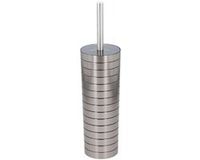 Benson Tendance toiletborstel met houder - RVS - H38 cm - zilver