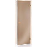Desineo – Porte de sauna en verre trempé 8 mm – Cadre en pin massif – Dimensions 70 x 190 cm – Isolation optimale avec joint silicone