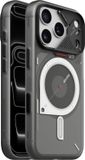 Aulumu Frosted Case - Hoesje Geschikt voor Apple iPhone 18 Pro - Compatibel met MagSafe - CoolHyper Koelsysteem - Glow in the Dark - Grijs