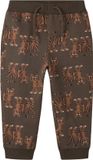 NAME IT Joggingbroek Dierenprint Katoen Chocolate Brown Loose Fit Kinderen