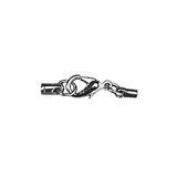 Rayher 2219921 sieradensluiting gemonteerd, 1,9 mm, met karabijnhaak, SB-Btl